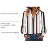 Zeagoo Women Button Down Shirts Casual Long Sleeve Tops Work Blouses(Tz264-stripe)