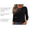 Zeagoo Women’s Casual Shirts Long Sleeve Tops Crewneck Tshirts Fall Clothes(Black)