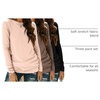 Zeagoo Women’s Casual Shirts Long Sleeve Tops Crewneck Tshirts Fall Clothes(Black+brown+cream)