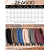 Zeagoo Women’s Casual Shirts Long Sleeve Tops Crewneck Tshirts Fall Clothes(Black+maroon+caramel)