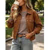 Zeagoo Women’s Casual Shirts Long Sleeve Tops Crewneck Tshirts Fall Clothes(Khaki)