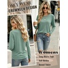 Zeagoo Women’s Casual Shirts Long Sleeve Tops Crewneck Tshirts Fall Clothes(Light Green)