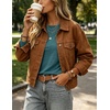 Zeagoo Women’s Casual Shirts Long Sleeve Tops Crewneck Tshirts Fall Clothes(Peacock Blue)