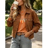Zeagoo Women’s Casual Shirts Long Sleeve Tops Crewneck Tshirts Fall Clothes(Z Halloween Pumpkin 86)