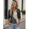 Zeagoo Women’s Casual Shirts Long Sleeve Tops Crewneck Tshirts Fall Clothes(Z Multicolor 278)
