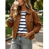 Zeagoo Women’s Casual Shirts Long Sleeve Tops Crewneck Tshirts Fall Clothes(Z Stripes White 290)