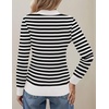 Zeagoo Women’s Fleece Sherpa Lined Sweater Mock Neck Long Sleeve Thermal Shirt 2026 Fall Winter Fuzzy Knit Jumper Tops S-XXL(White Black Stripe)