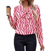 Zeagoo Blouses for Women Bow Tie Neck Chiffon Long Sleeve Shirt Work Tops(An434)