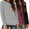 Stripe Black+black+maroon