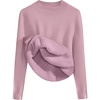 Zeagoo Women’s Fleece Sherpa Lined Sweater Mock Neck Long Sleeve Thermal Shirt 2026 Fall Winter Fuzzy Knit Jumper Tops S-XXL(Light Purple)