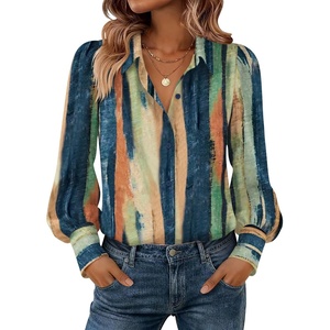 Zeagoo Women Button Down Shirts Casual Long Sleeve Tops Work Blouses(Cx289-multicolored)