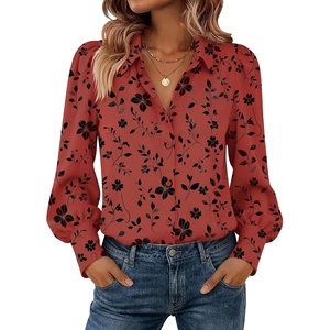 Zeagoo Women Button Down Shirts Casual Long Sleeve Tops Work Blouses(Sf290-pattern)