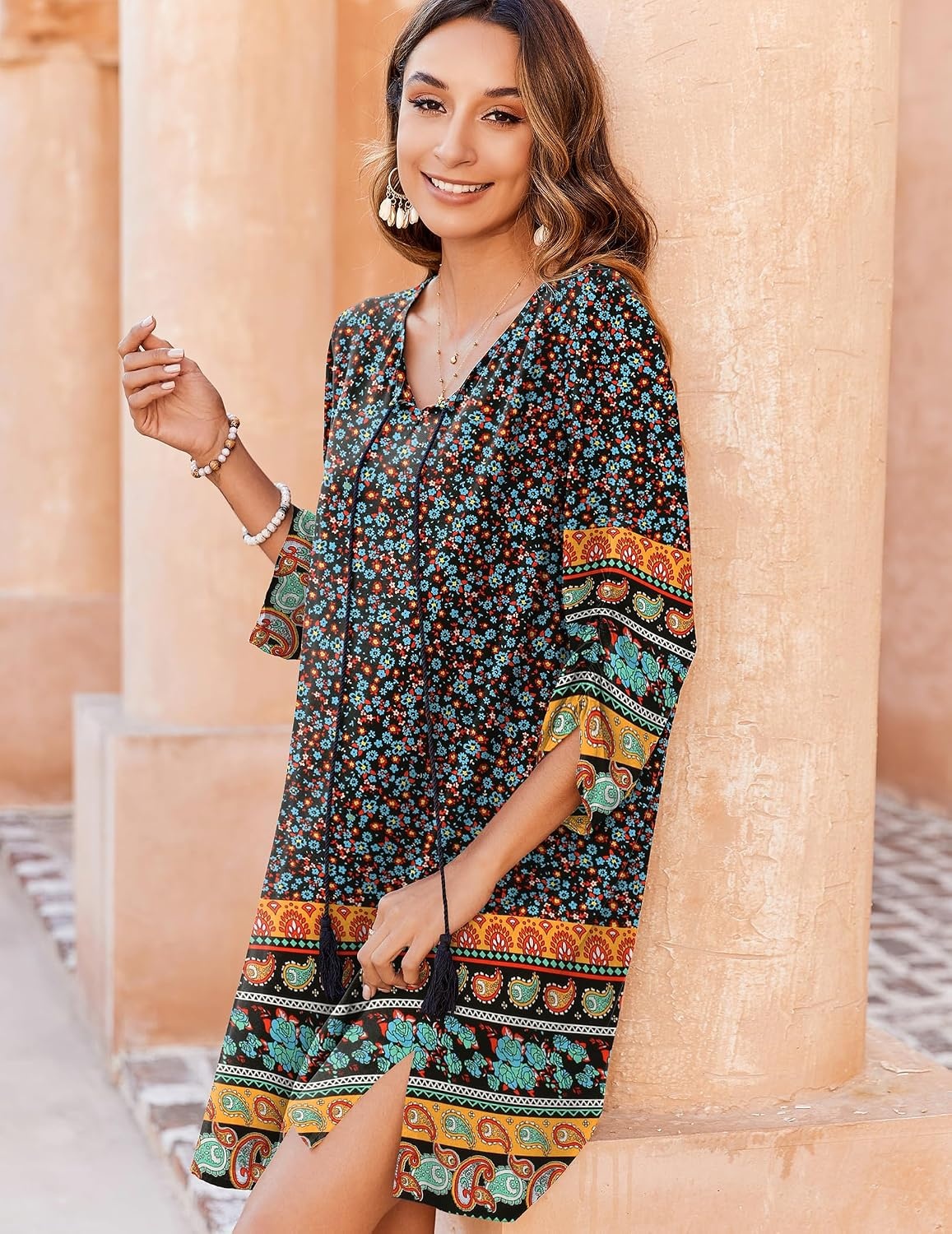 image:imageZeagoo Womens Casual Beach Boho Summer DressBlack
