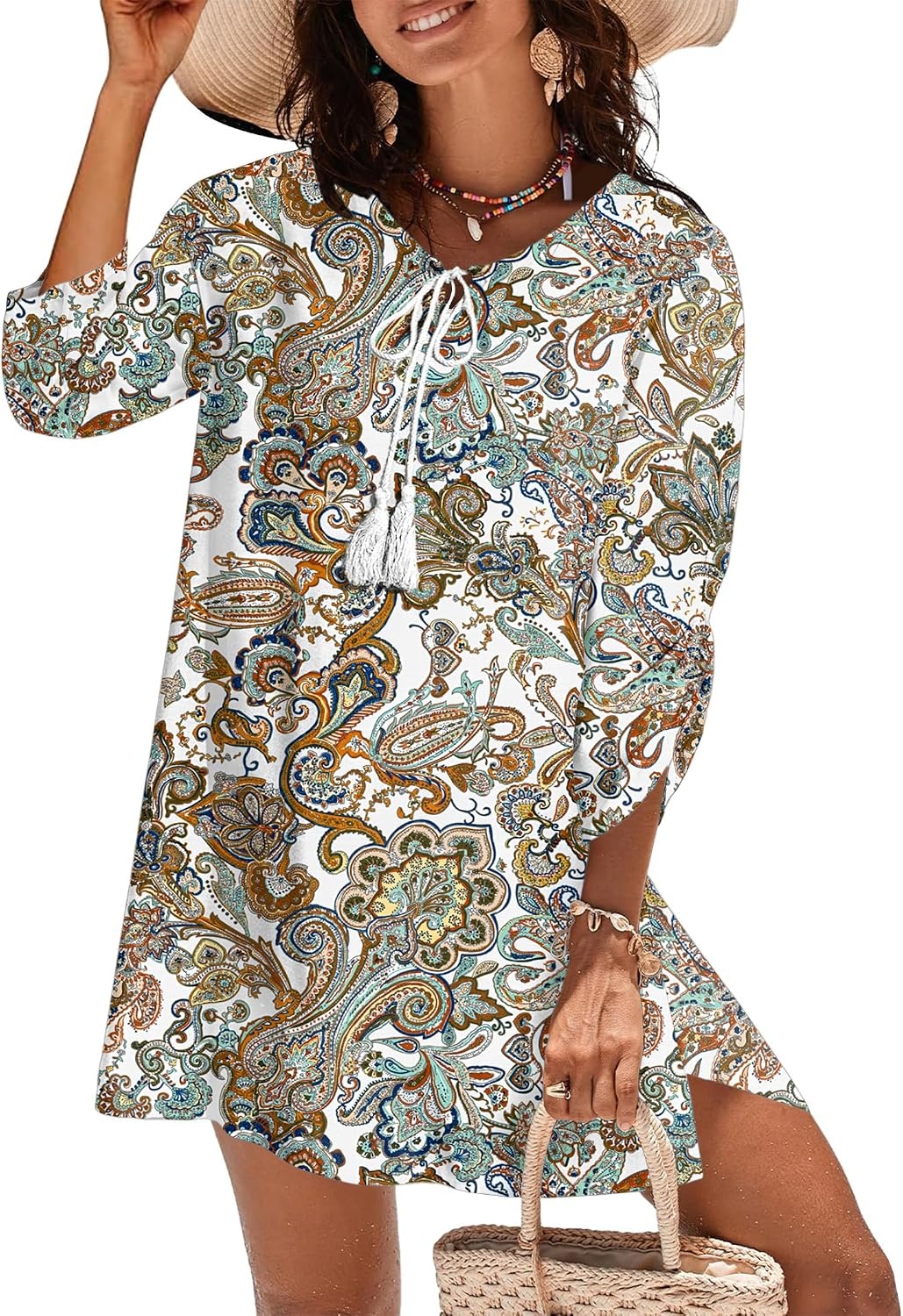 image:imageZeagoo Womens Casual Beach Boho Summer DressColorful Mz453