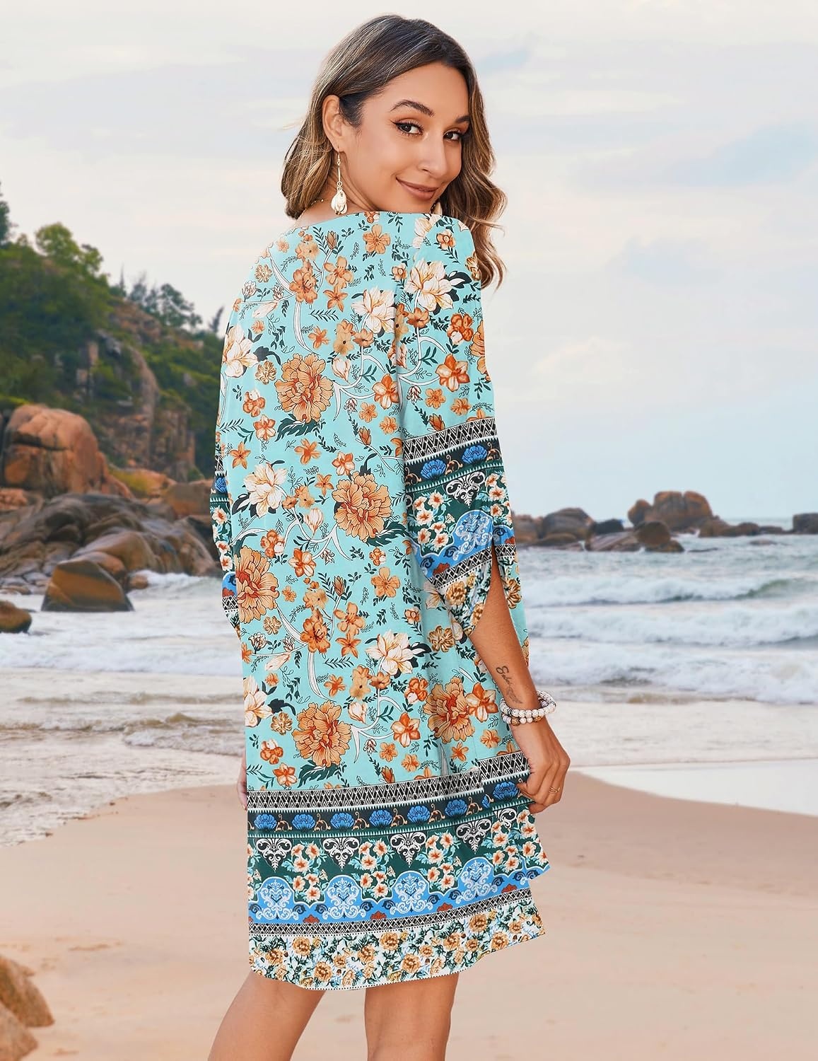 image:imageZeagoo Womens Casual Beach Boho Summer DressGreen