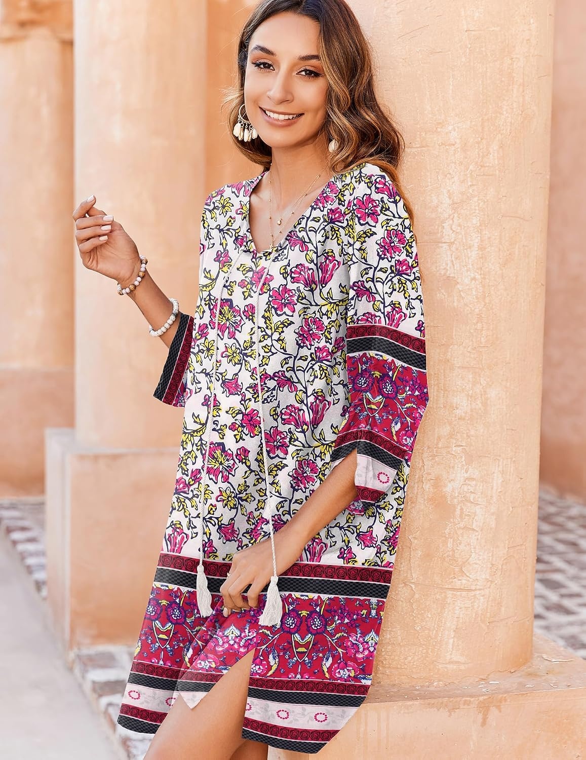 image:imageZeagoo Womens Casual Beach Boho Summer DressPurple