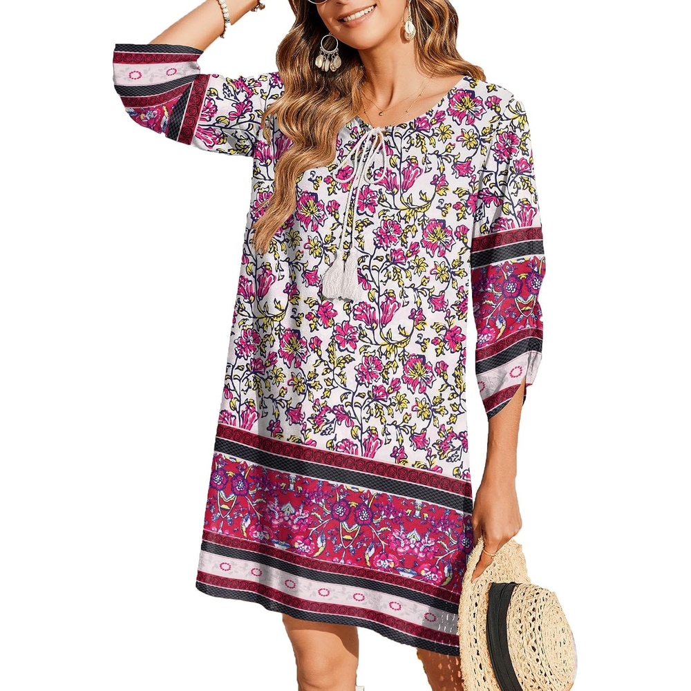 image:imageZeagoo Womens Casual Beach Boho Summer DressPurple