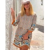 Zeagoo Womens Casual Beach Boho Summer Dress(01 Apricot)