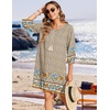 Zeagoo Womens Casual Beach Boho Summer Dress(01 Apricot)