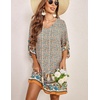 Zeagoo Womens Casual Beach Boho Summer Dress(01 Apricot)