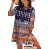 Zeagoo Womens Casual Beach Boho Summer Dress(01 Navy)