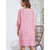 Zeagoo Womens Casual Beach Boho Summer Dress(01 Pink)