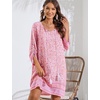 Zeagoo Womens Casual Beach Boho Summer Dress(01 Pink)