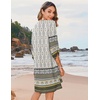 Zeagoo Womens Casual Beach Boho Summer Dress(01 White)