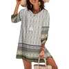 Zeagoo Womens Casual Beach Boho Summer Dress(01 White)