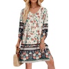 Zeagoo Womens Casual Beach Boho Summer Dress(02 Apricot)