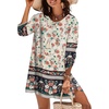 Zeagoo Womens Casual Beach Boho Summer Dress(02 Apricot)