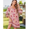 Zeagoo Womens Casual Beach Boho Summer Dress(02 Pink)