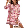 Zeagoo Womens Casual Beach Boho Summer Dress(02 Pink)