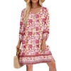 Zeagoo Womens Casual Beach Boho Summer Dress(02 Pink)