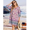 Zeagoo Womens Casual Beach Boho Summer Dress(03 Apricot)