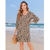 Zeagoo Womens Casual Beach Boho Summer Dress(Beige)