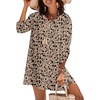 Zeagoo Womens Casual Beach Boho Summer Dress(Beige)