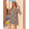 Zeagoo Womens Casual Beach Boho Summer Dress(Beige)