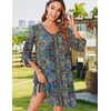 Zeagoo Womens Casual Beach Boho Summer Dress(Blue Mz779)