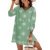 Zeagoo Womens Casual Beach Boho Summer Dress(Green Mz915)
