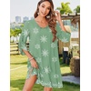 Zeagoo Womens Casual Beach Boho Summer Dress(Green Mz915)