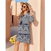 Zeagoo Womens Casual Beach Boho Summer Dress(Navy Mz908)