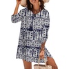 Zeagoo Womens Casual Beach Boho Summer Dress(Navy Mz908)