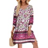 Zeagoo Womens Casual Beach Boho Summer Dress(Purple)