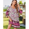 Zeagoo Womens Casual Beach Boho Summer Dress(Purple)