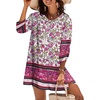 Zeagoo Womens Casual Beach Boho Summer Dress(Purple)