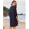 Zeagoo Womens Casual Beach Boho Summer Dress(Solid Black)