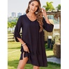 Zeagoo Womens Casual Beach Boho Summer Dress(Solid Black)