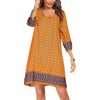 Zeagoo Womens Casual Beach Boho Summer Dress(Yellow)