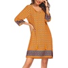 Zeagoo Womens Casual Beach Boho Summer Dress(Yellow)